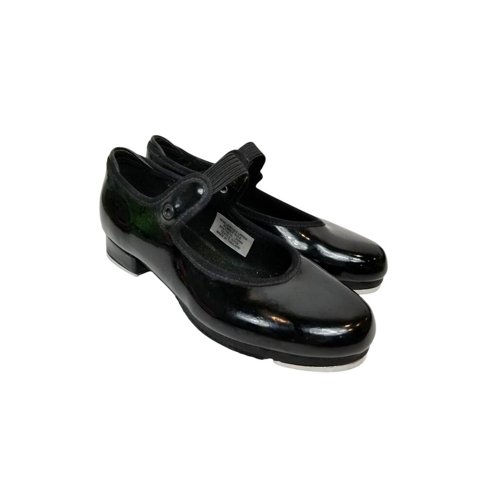Bloch Little Girls Black Patent Tap Dance Shoes Size 11